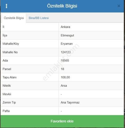 Eryaman Güzelkentte Merkezi Konumda Konut+ticari İmarlı 108m²