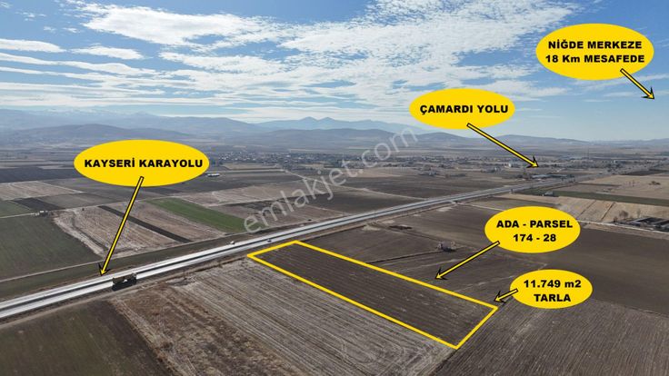 E.gökal Ovacık ! Ana Yola Cepheli ! 11.749 M2 Ekilebilir Tarla !