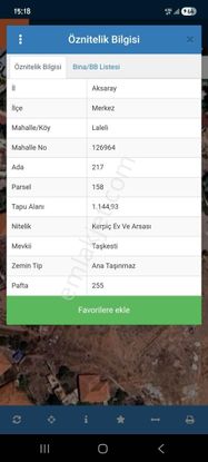 Kurtuluş Mahallesi'nde Satılık 1145 M² Arsa