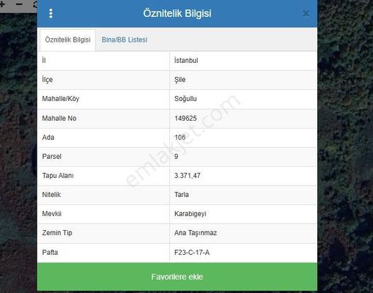 Turyap'dan Şile Ağva Satılık Kupon Arazi