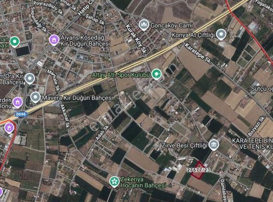 Meram Karahüyük'te Müstakil Satılık Tarla