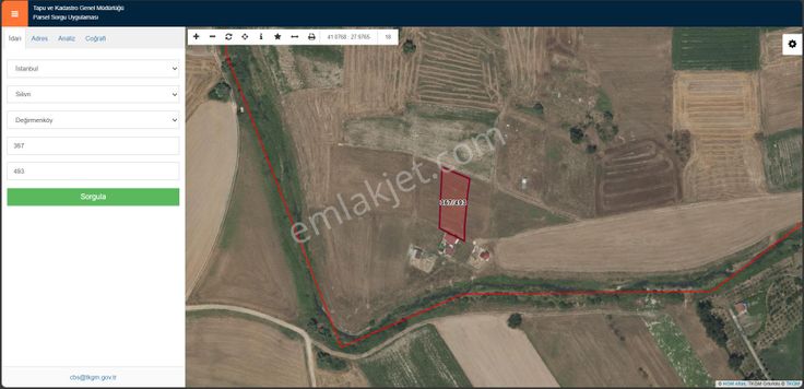 Değirmenköy İstanbul Da Kaçmaz Fırsat 1200m2 Tek Tapulu Müstakil Tarla