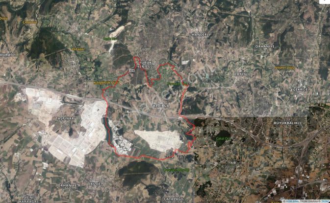 Rw Land Gayrimenkul Nilüfer Badırga 750 M2 Fırsat Arazi Bahçe