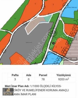 Boğazın Zirvesin'den 9.184 M2 Satılık & Kat Karşılığı Arsa
