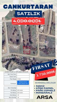 Fırsat Cankurtaran'da B+3 Villalık Parsel