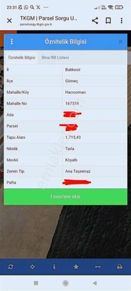 Sancak Emlaktan Gömeçte Ana Yola Sifir İmar Sinirinda Tarla....