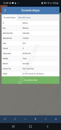 Edirne İskender Köyde Yatırımlık Satılık 68.981 M2 Tarla