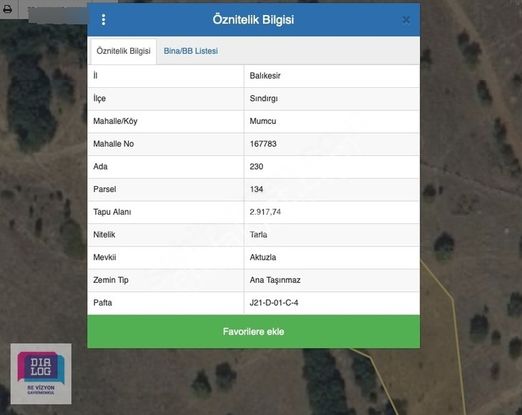 Revizyon'dan Sındırgı Mumcu Tek Tapu 2.918 M2 Arazi