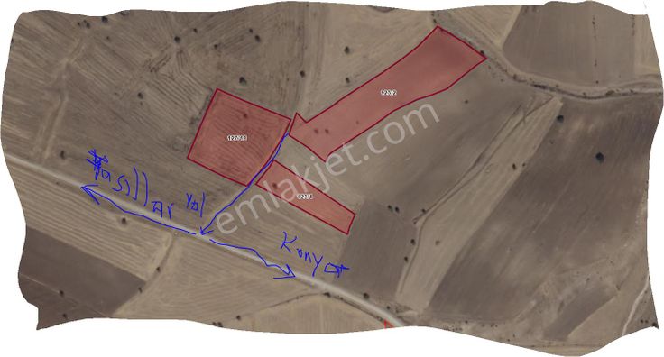 Özpınar ,dan Fasıllar ,hüseyinler,de Tarla 9472 M2 Konya Yoluna 2 Km Yol Var