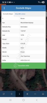 İnceoğlundan Demirdere'de 2 Adet 676m2 Ve 654m2 Satılık Arsa
