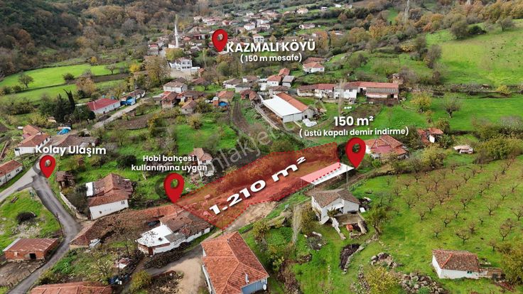 Biga / Kazmalı Köyü – 1.210 M² Satılık Arazi