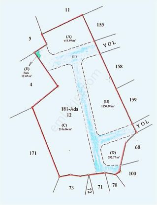 Gülnarda 4 Kata İmarlı Arazi