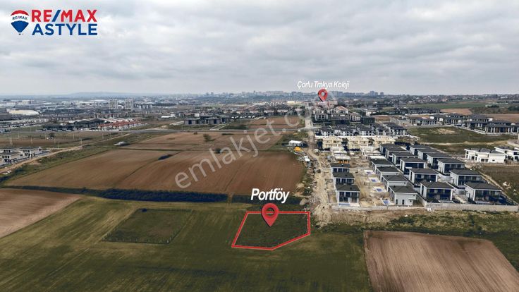 Çorlu Önerler'de 4 Kat Yapılabilir 1.100 M2 Tek Müstakil Parsel
