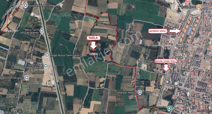 İnegölün En Nadide Yerlerin'de Çeltikçide Değerli Tarla