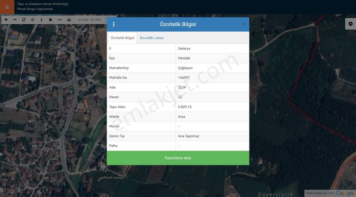 Sakarya Hendek'te Sanayi İmarlı Net 5829 M² Arsa