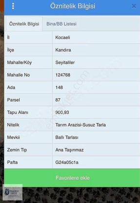 Kandıra Seyitalilerde Acilll Satılık Tarla