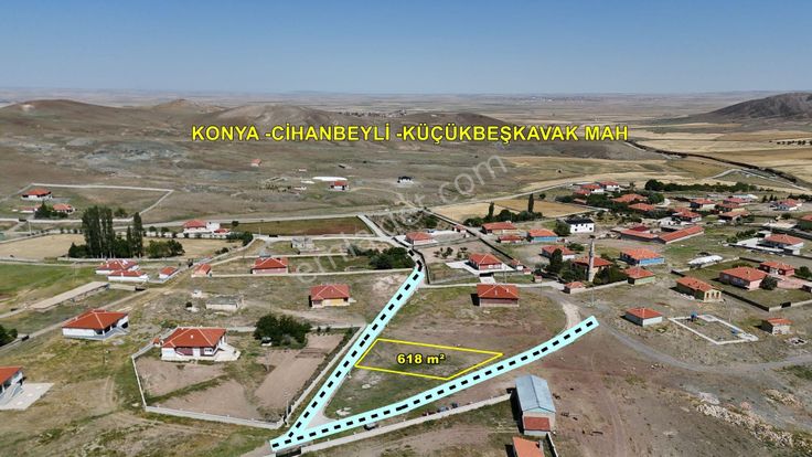 Cihanbeyli Küçükbeşkavak Da 618 M2 Müstakil Tapulu Konut İmarlı Arsa