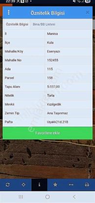 Manisa Kula Esenyazı Da 2 Adet Tarla Acıklamayı Okuyunuz