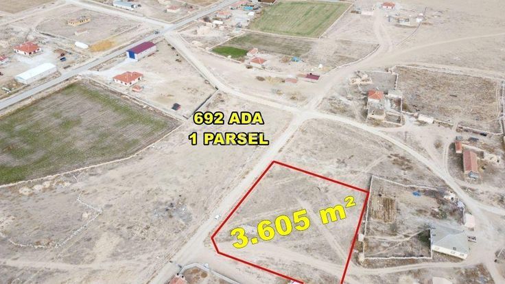 Konya / Cihanbeyli / Taşpınar-yeniyayla'da 3.605 M² Köşe Parsel İmarlı Arsa