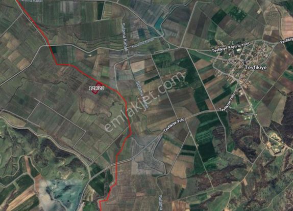 Edirne İpsala Sultanköy 4931 M2 Satılık Çeltik Tarlası