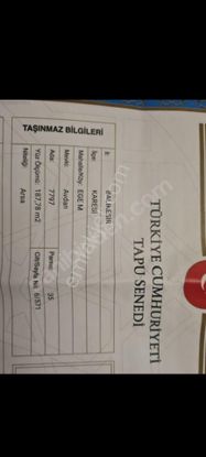 Sahibinden Satılık Arsa Hissesi