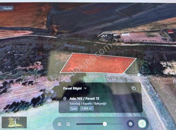 Kapaklı Bahçeağıl Mahallesinde Satılık Tarla