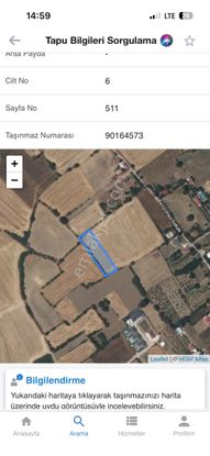 Sahibinden Üzümlü Ova’da Satılık Tarla