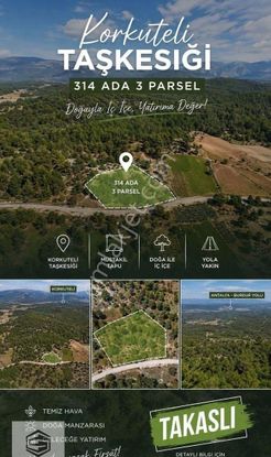 Antalya Korkuteli Taşkesiği'nde 2465m2 Satılık