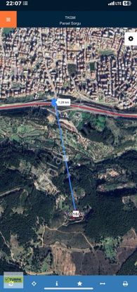 Buca Batı Çıkışı Dereköy'de Tek Tapu Manzaralı Tarla
