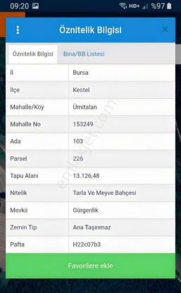 Çok Acil Satılık 500 M² Hobi Bahçesi