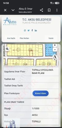 Antalya Aksu Kelepir Villa Arsası