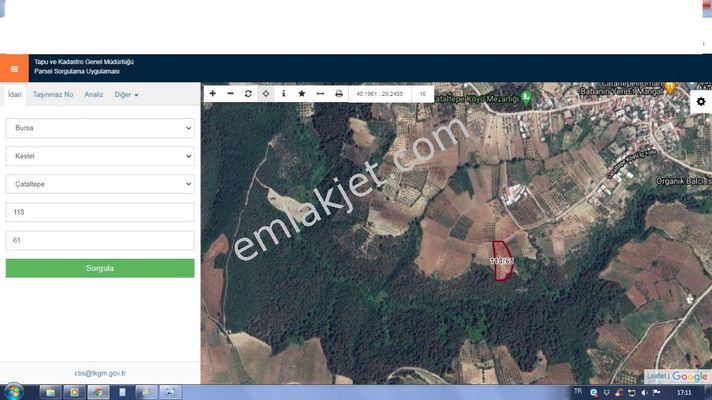 Bursa Kestel Golcuk Koyu Satilik Arsa Satilik Arsa Ilanlari Sahibinden Com Da 885009972