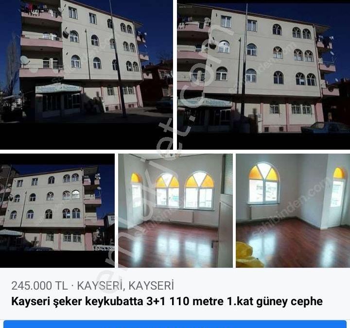 kayseri sahibinden satilik daire emlakjet